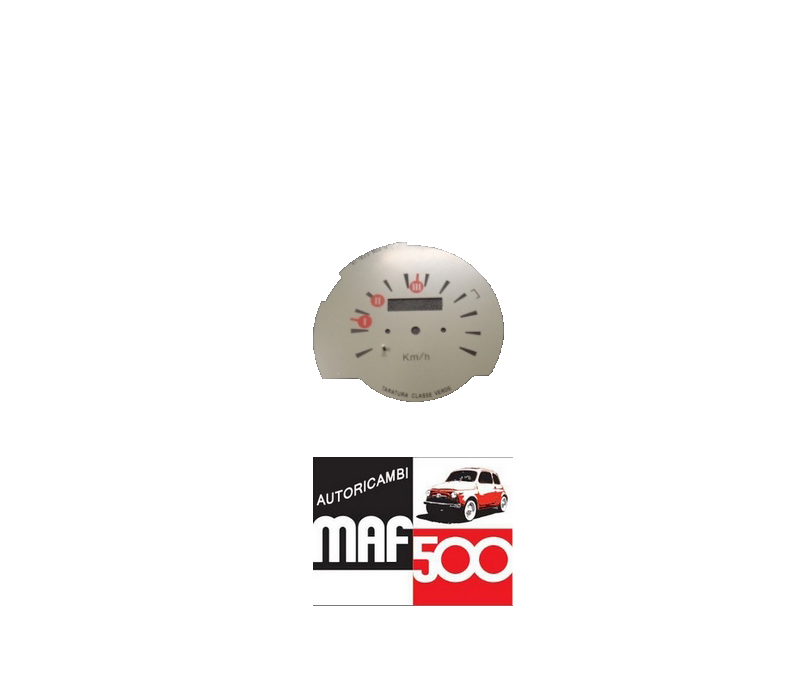 Quadrante in metallo tachimetro cruscotto Fiat 500 F R G