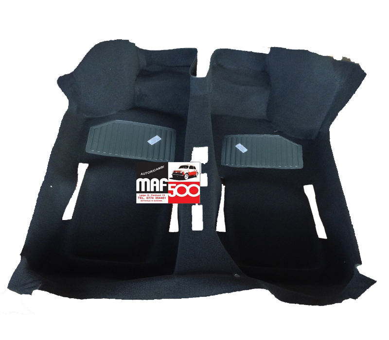Tappeto interno preformato in moquette nera doppia pedana protezione piedi alta qualità Fiat 500 L