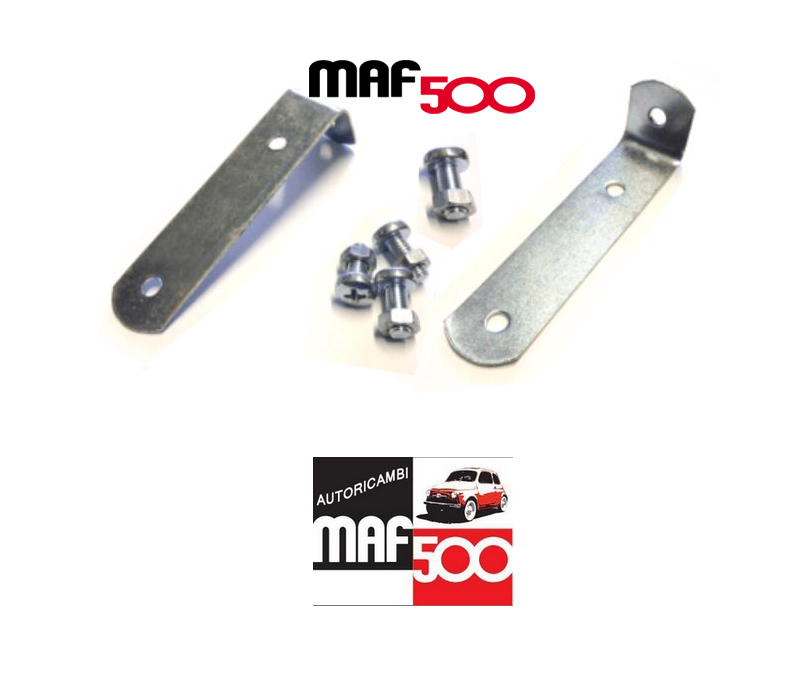 Coppia staffe supporto targa anteriore sul  paraurti Fiat 500