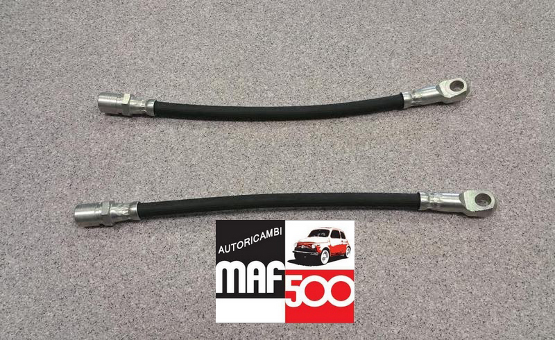 500F 1a serie COPPIA TUBI FLESSIBILI FRENO POSTERIORI FIAT 500 D