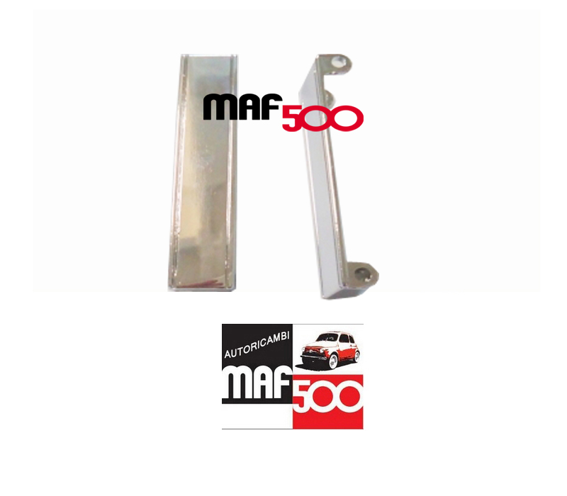 Staffe cromate alzacofano posteriore neutra Fiat 500