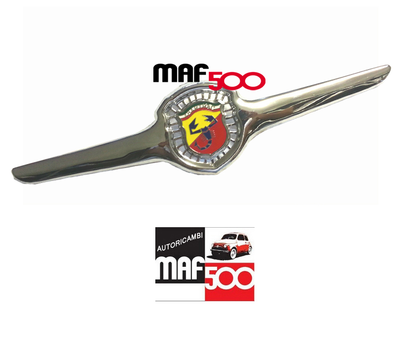 Fregio anteriore metallo griglia aperta Abarth Fiat 500 D F