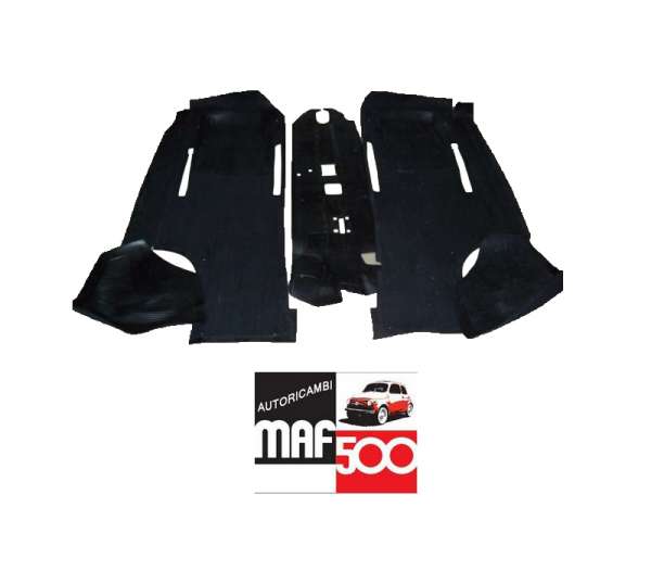 ABI41 Kit tappeti 5 pezzi in gomma neri di primo impianto Fiat 500 GIARDINIERA
