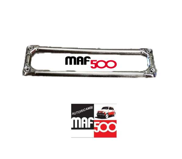 AC019 Cornice targa anteriore cromata alta qualità Fiat 500 N D F L R GIARDINIERA