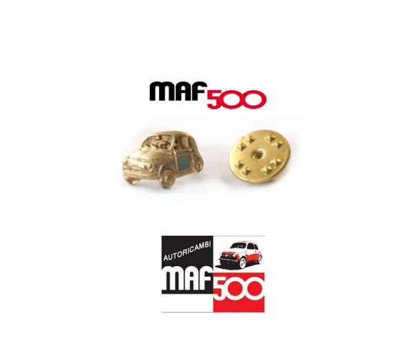 AC069 Spilla dorata fiat 500