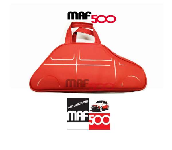 Borsa a mano Rossa a forma di Fiat 500