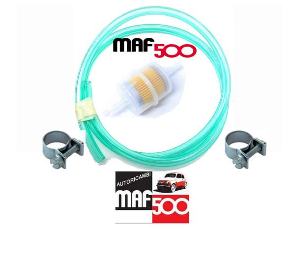 ALI064K Kit tubo benzina fascette e filtro  Fiat 500 auto epoca