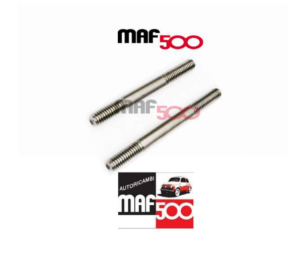 Coppia prigionieri fissaggio carburatore weber su testata Fiat 500 R 126