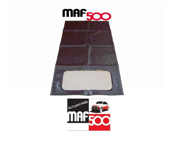 CAP14 Telo nero tipo originale per capote lunga trasformabile Fiat 500 N D
