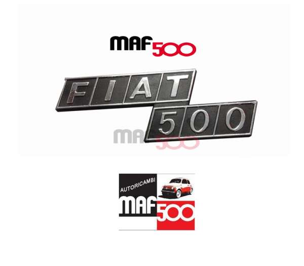 Fregio scritta posteriore in plastica Fiat 500 F R
