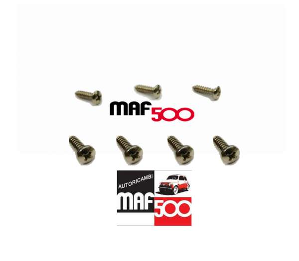 L128 Kit viti fissaggio griglia aerazione sopra cofano motore Fiat 500 F L R