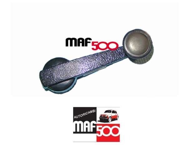 Maniglia alzavetro in plastica pomello nero Fiat 500 L R 126