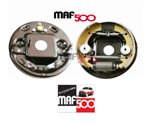 Coppia piattelli porta ganasce freno Anteriori Completi e montati Fiat 500 N D F L R