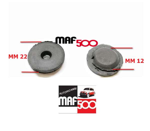 Tappo copriforo traversa anteriore Fiat 500