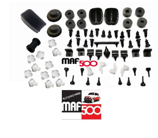 Kit 70 gommini assortiti Fiat 500 F L R