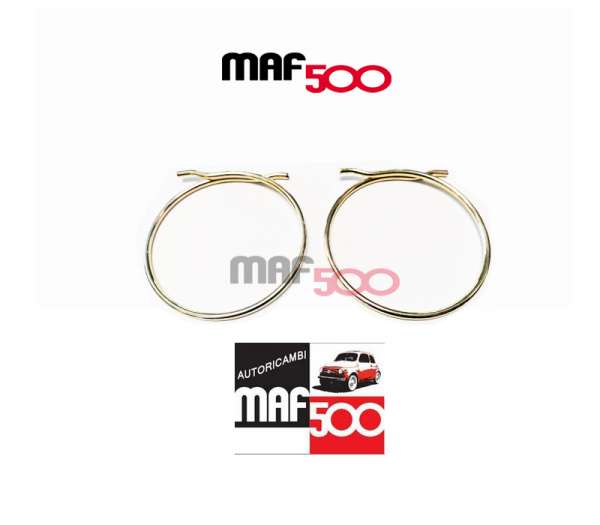 Coppia fascette fissaggio tubo flessibile aria riscaldamento scatola termostatica motore Fiat 500 126