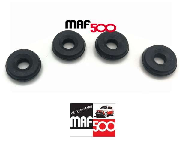 kit 4 gommini ammortizzatore sospensione posteriore Fiat 500 126 epoca