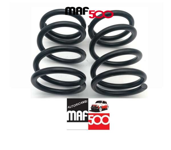 Coppia molle sospensione posteriore assetto sportivo 19 cm nere Fiat 500