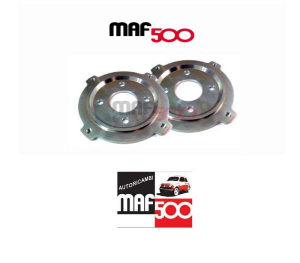 Coppia distanziali ruota in acciaio inox per freni a disco Fiat 500
