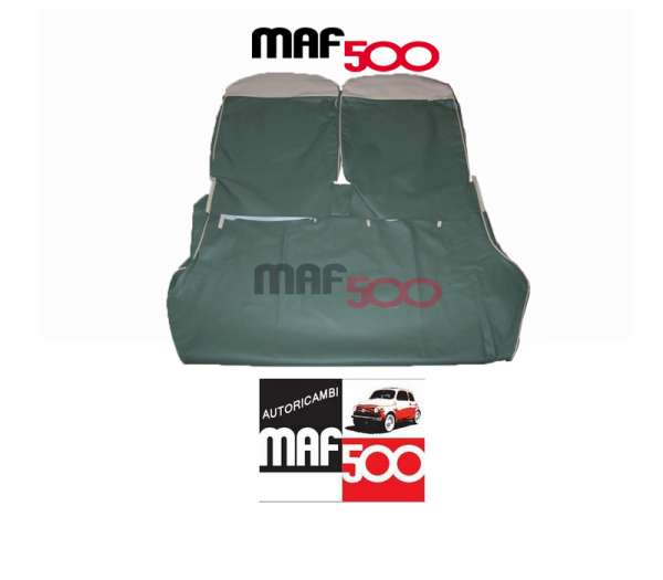 Kit tappezzeria fodere Verde con Lunetta Avorio in vipla alta qualità Fiat 500 D