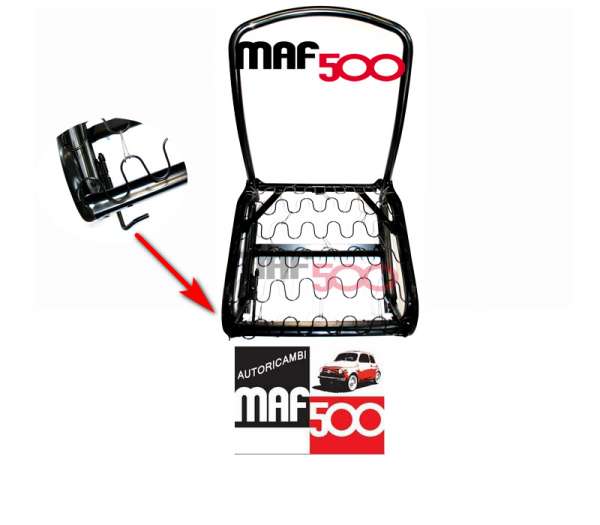 Telaio sedile anteriore tipo fisso con molle Fiat 500 F R Giardiniera