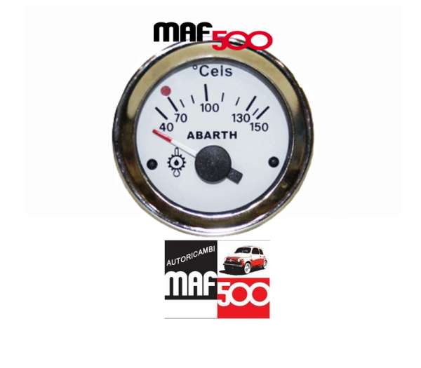 Strumento temperatura olio motore Bianco Abarth Ø 52 mm Fiat 500