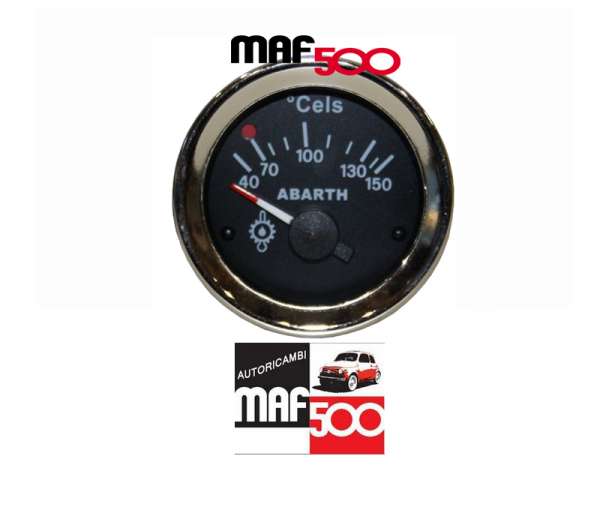Strumento temperatura olio motore Nero Abarth Ø 52 mm Fiat 500