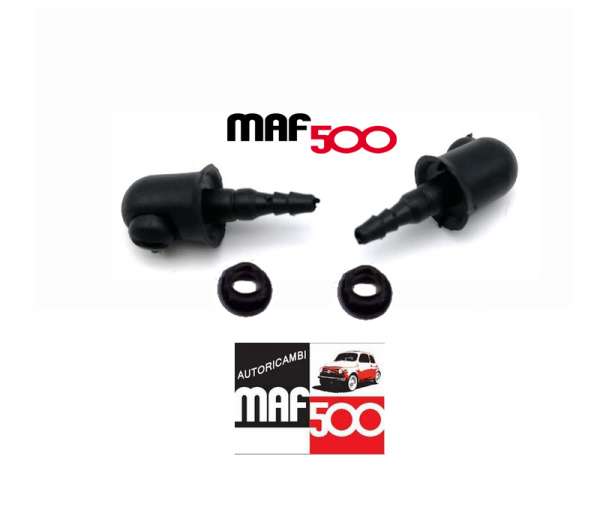 Coppia spruzzini tergi in plastica Fiat 500 F L R