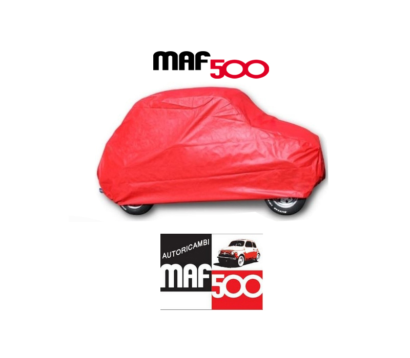 Telo copriauto da interno rosso Fiat 500 N D F L R