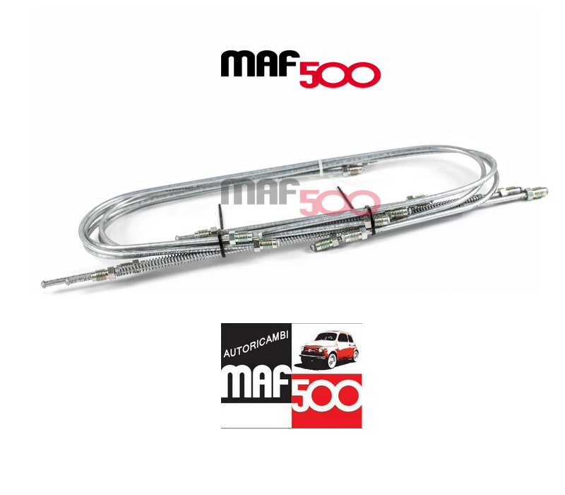 Kit completo tubi freno metallo bundy Fiat 500 F L R
